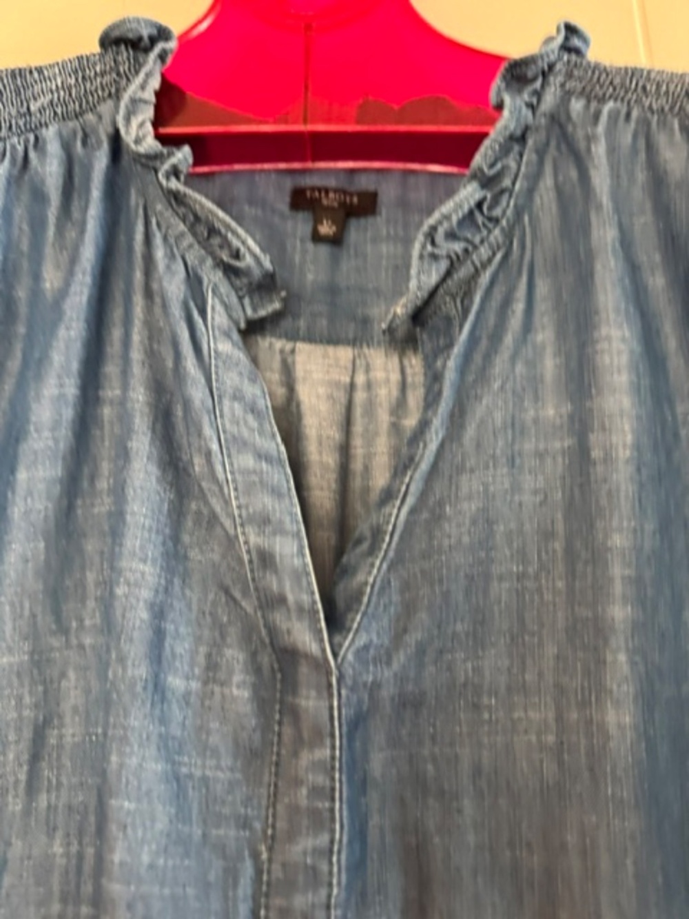TALBOTS Denim Shirtdress - Size L (petite)